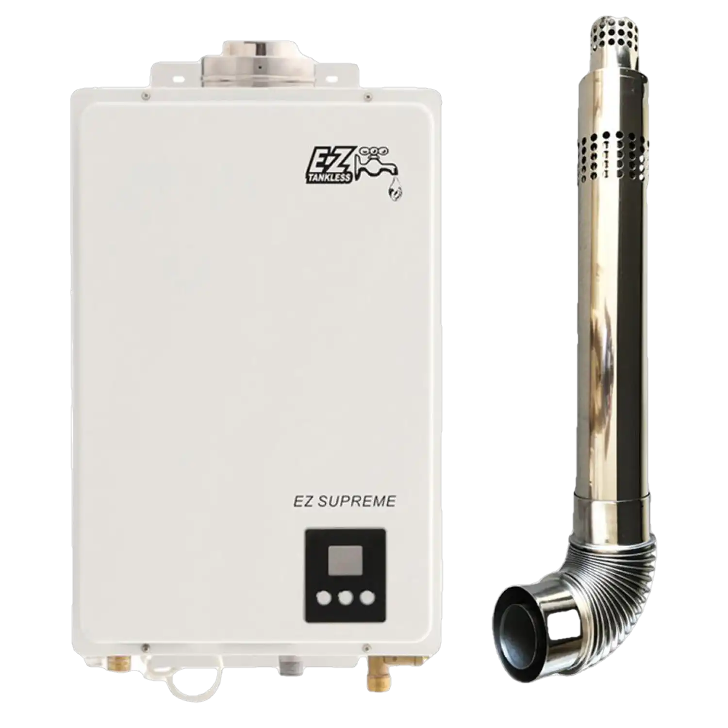 EZ Tankless EZSUPLPG Indoor Supreme on Demand 8.2 GPM 165000 BTU Liquid Propane Tankless Water Heater with Direct Vent Flue Pipe Kit Manufacturer RFB