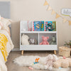5-Cube Kids Bookshelf and Toy Organizer with Anti-Tipping Kits-White - Gallery View 1 of 10
