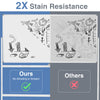 Double-sided magnetic whiteboard with 2x stain resistance, featuring a sturdy aluminum frame and rolling wheels for.