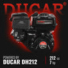4 inch DUCAR 212cc 7hp Gas Engine Powered Wood Chipper with Towbar,  GS650