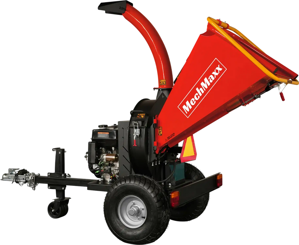 5 inch E-start DUCAR 420cc 15hp Gasoline Engine Powered Disc Wood Chipper with Taillight ,  P4205