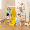 8-in-1 Wooden Jungle Gym Playset with Slide and Monkey Bars-Multicolor - Gallery View 1 of 10