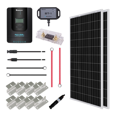 Renogy RNG-KIT-PREMIUM200D-RVR20-US Watt 12 Volt Solar Premium Kit New