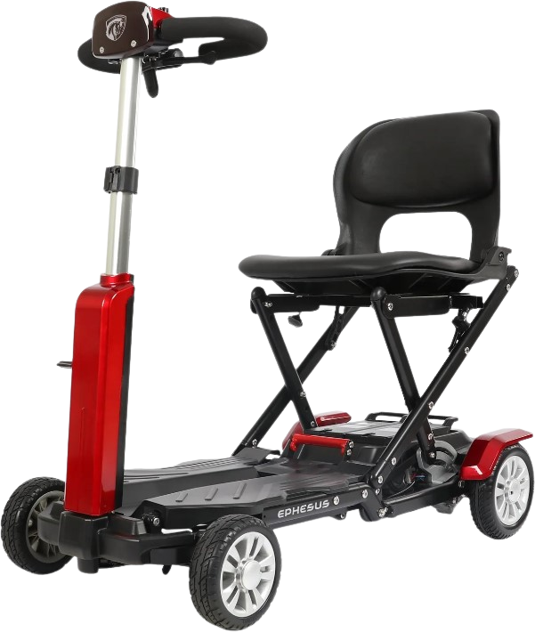 Ephesus S6 Mobility Scooter Auto Folding 4 Wheel 15.5 Mile Long Range New