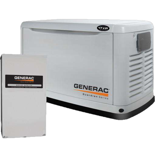 Generac/Siemens 6053/7060 17kW Guardian Standby Generator w/ Smart Transfer Switch New