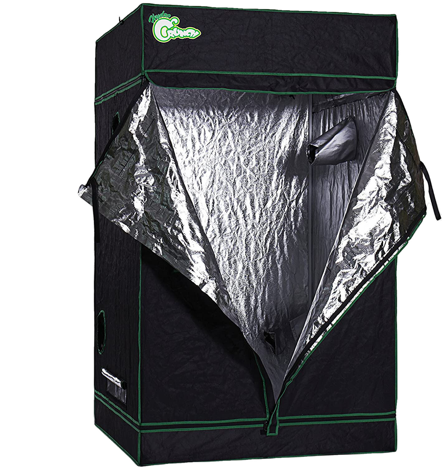 Hydro Crunch D940008600 4 ft. x 4 ft. x 6.5 ft. Heavy Duty Grow Room Tent New