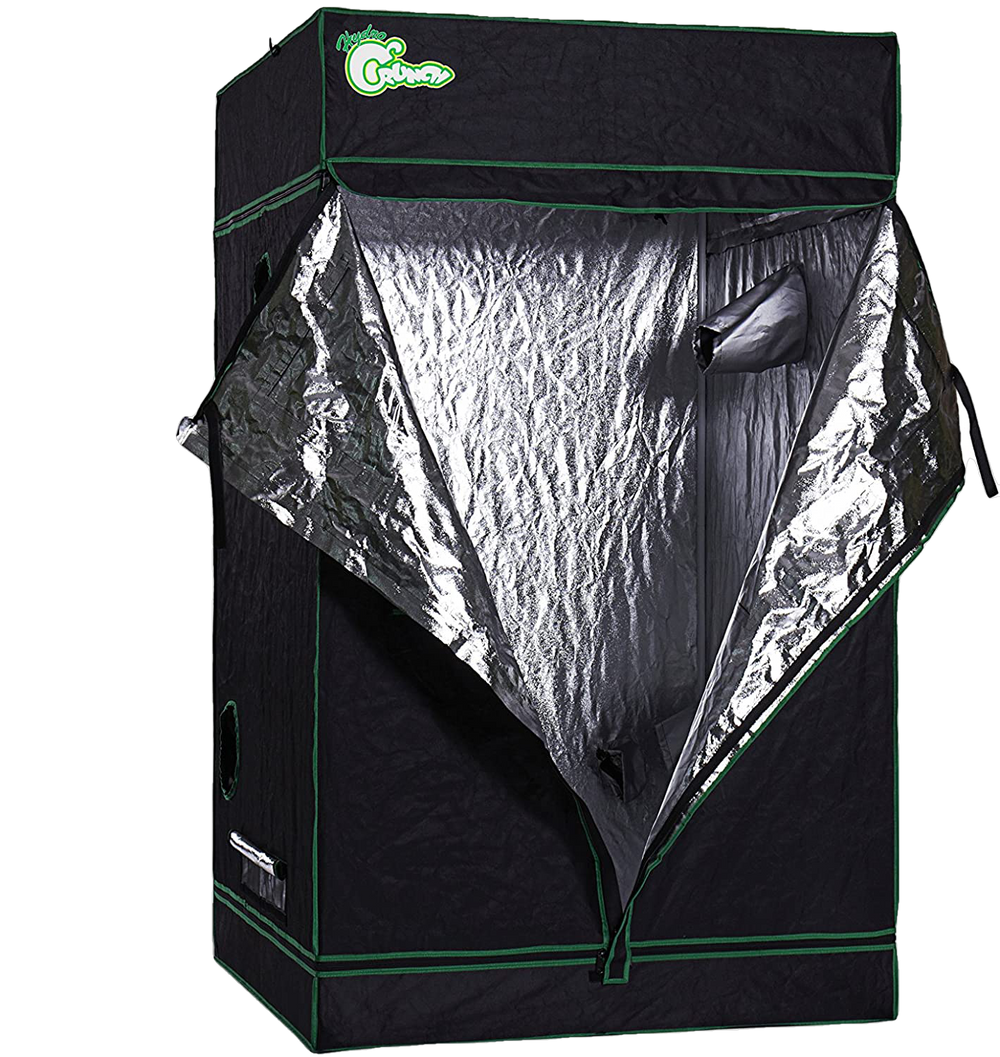 Hydro Crunch D940008600 4 ft. x 4 ft. x 6.5 ft. Heavy Duty Grow Room Tent New