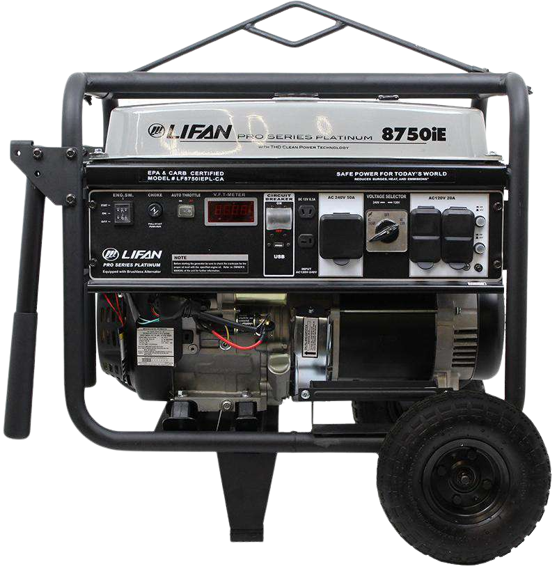 Lifan LF8750iEPL-RV Platinum Series 8000W/8750W Electric Start Generator New