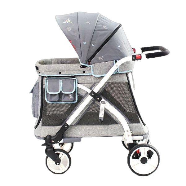 WonderFold Baby MJ01 Multi-Function Pram Stroller Wagon with Removable Seat – Chariot Mini Gray New