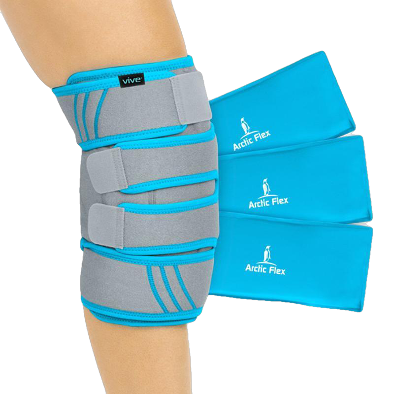 Vive Health Knee Ice Wrap Cold / Hot Gel Compression New