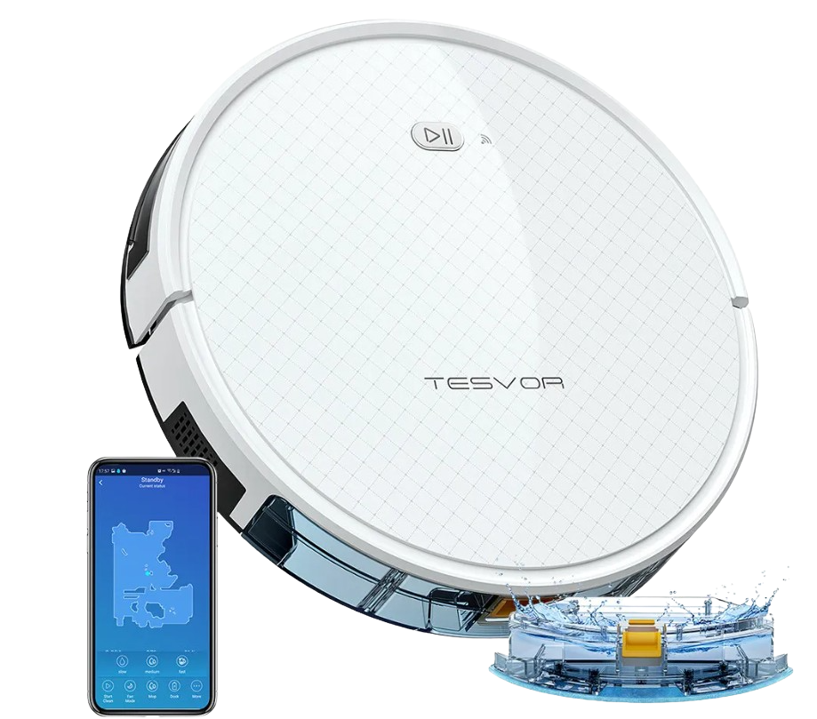 Tesvor X500 Pro Wi-Fi Smart Robot Vacuum and MOP Cleaner New