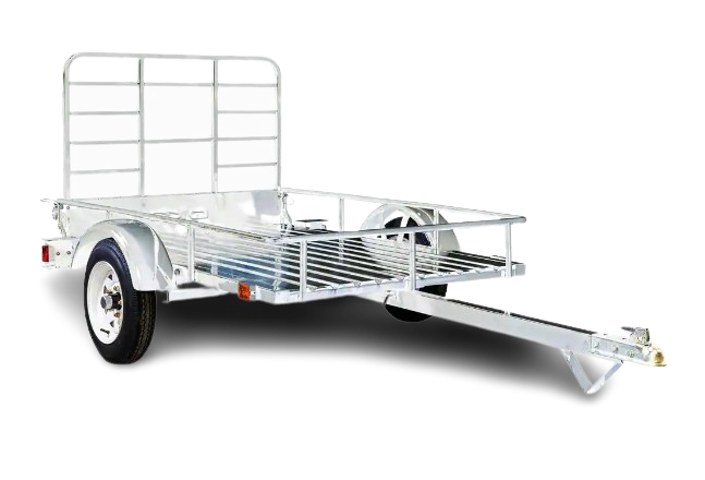 DK2 MMT4X6OG 1295 lbs. Capacity 4 ft. x 6 ft. Open Rail Galvanized Steel Flatbed Trailer New