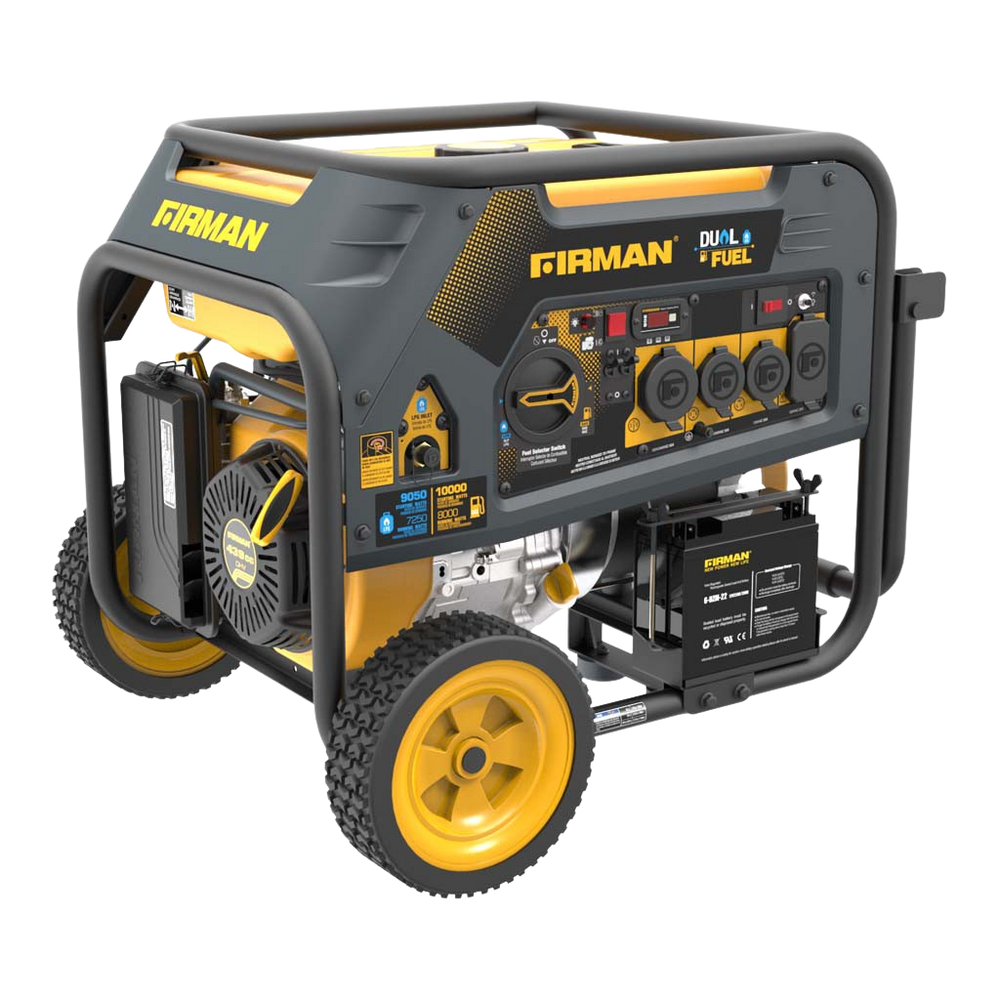 Firman H08053 8000W/10000W Dual Fuel Electric Start 50A Generator Manufacturer RFB