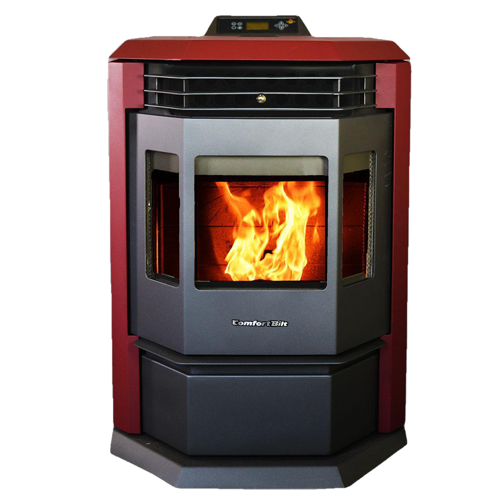 ComfortBilt HP22 2,800 sq. ft. EPA Certified Pellet Stove with Auto Ignition 55 lb Hopper Red New