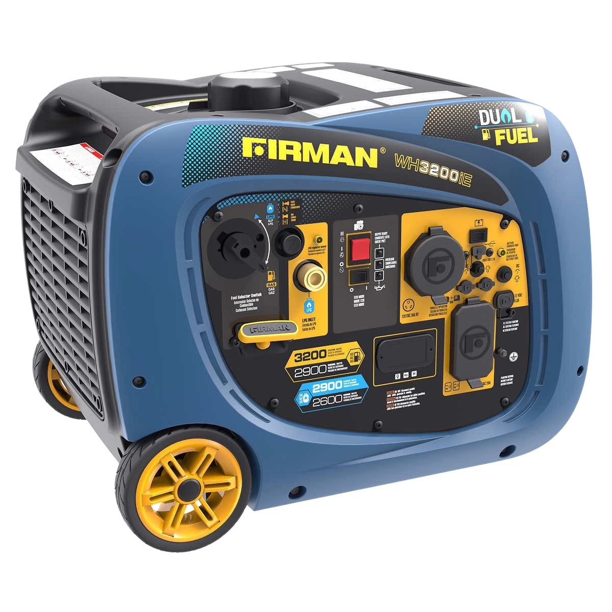 Firman WH02942 2900W/3200W Dual Fuel Electric Start Inverter Generator Manufacturer RFB