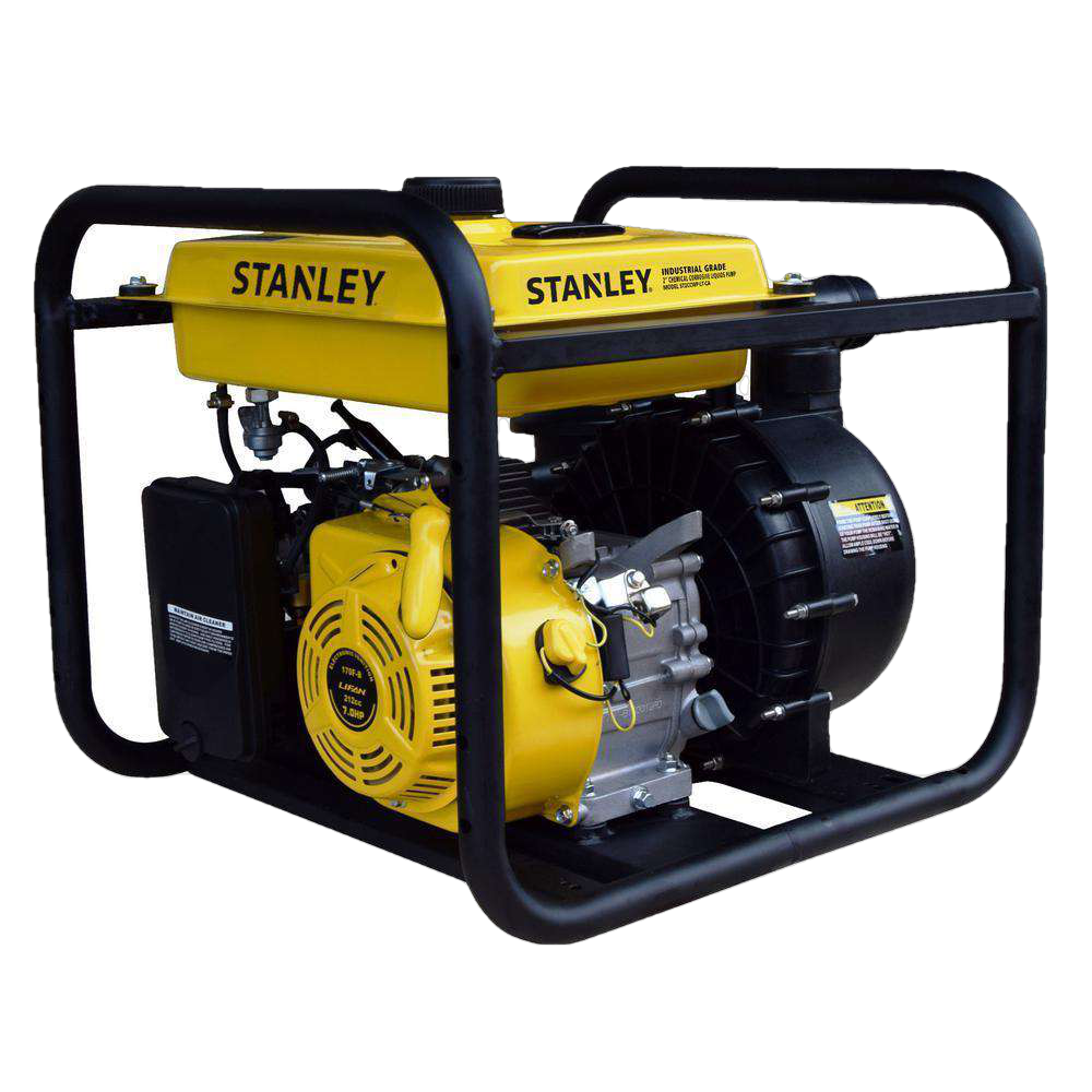 Stanley ST2CCWPLT-CA 7 HP 2 in. Suction and Discharge Ports Chemical/Corrosive Non-Submersible Displacement Water Pump New