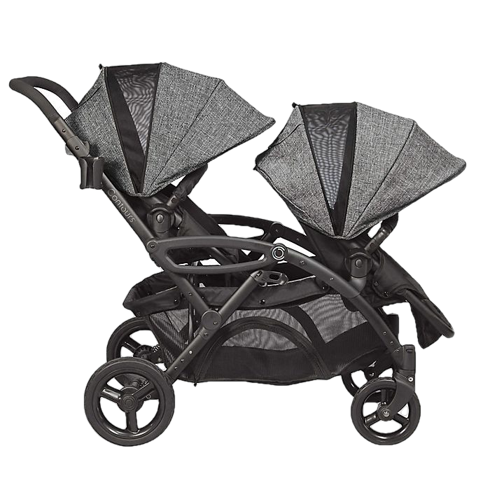 Contours ZT018-GRA Options Elite Tandem Stroller Graphite New