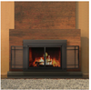 Pleasant Hearth Fillmore Large 32.5 by 43 in. Opening Glass Fireplace Doors Midnight Black New