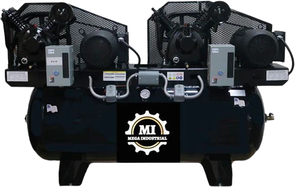 Mega Compressor MP-75120DPBA Air Compressor 120 Gallon 7.5HP 208-230V Single Phase Electric Start New