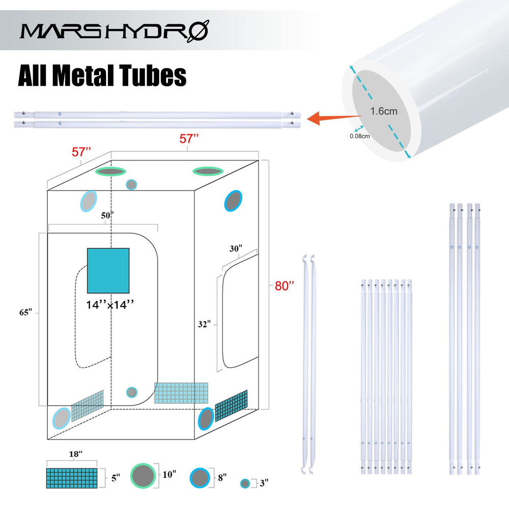 Mars Hydro Grow Tent 5' x 5' New