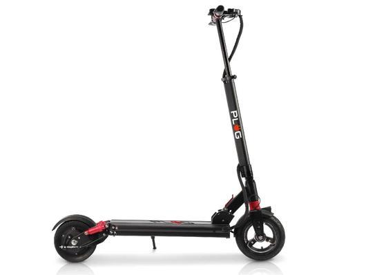 Plug City S801 Up to 25 Mile Range 22 MPH 8.5" Tires Electric Scooter Black New