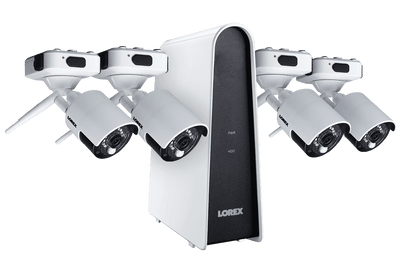Lorex LHB80616GC4W Wire Free Battery Powered 4 Camera 6 Channel Indoor/Outdoor Security Surveillance System New