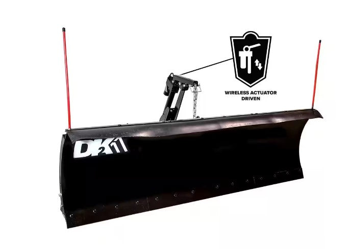 DK2 AVAL8422ELT 84 x 22 in. Universal Truck Mount T-Frame Snow Plow Kit with Actuator and Wireless Remote New