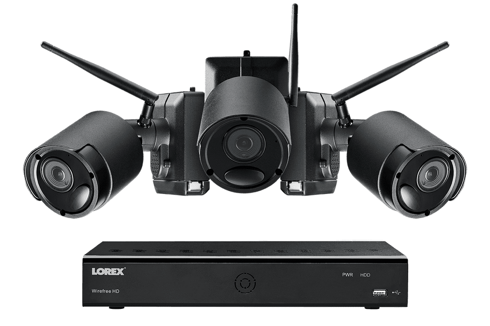 Lorex LWF2080B-63 Wire Free Battery Two-Way Audio 3 Camera 6 Channel Indoor/Outdoor Security Surveillance System New