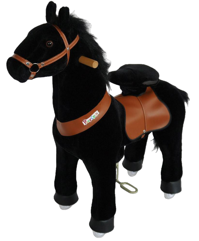 PonyCycle x Vroom Rider VR-N3183 Ride-on Black Horse For for 3-5 Year Olds New