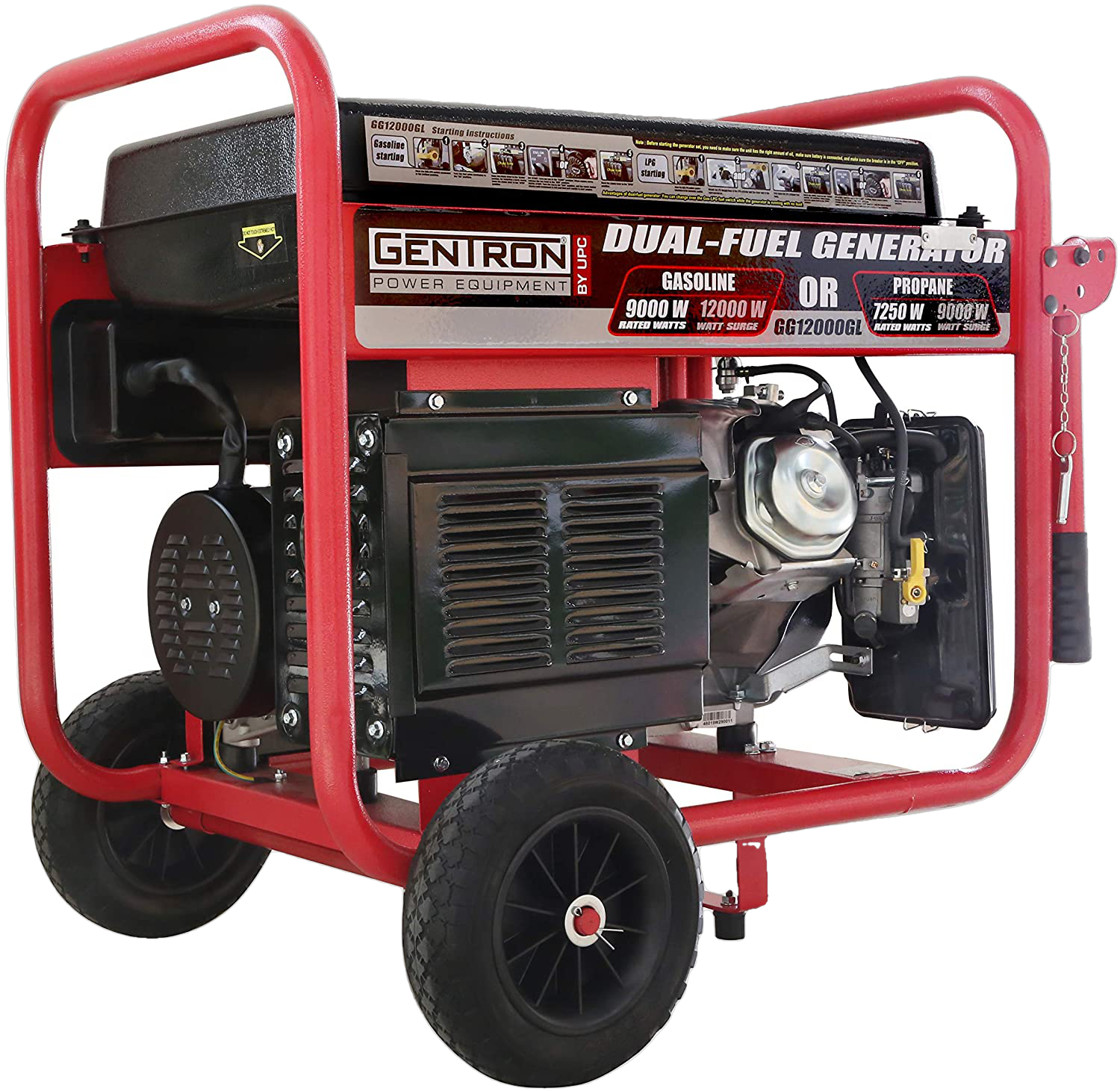 Gentron/All Power America GG12000GL 9000W/12000W Electric Start Dual Fuel Generator New