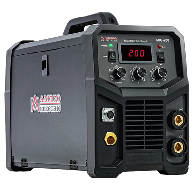 Amico Electric MIG-200 115/230V Dual Voltage 200 Amp MIG/MAG/Flux-cored/Lift-TIG/Stick Arc DC Inverter Welder New