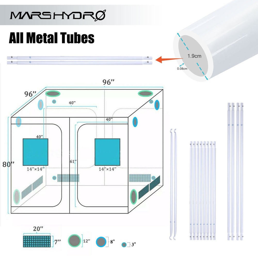 Mars Hydro Grow Tent 8' x 8' New