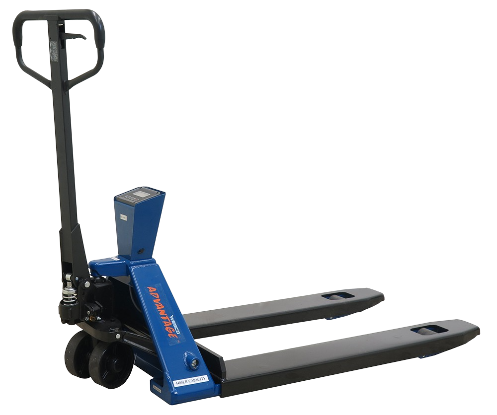 Wesco 274720 Advantage Pro Max Battery Powered Scale Pallet Truck with 27