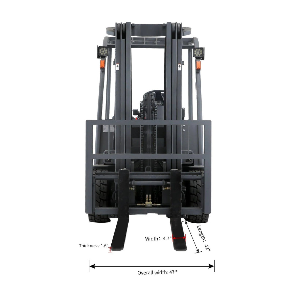 Apollolift A-4001 4 Wheel Electric Forklift 197" Lift 5500 lbs. Capacity New