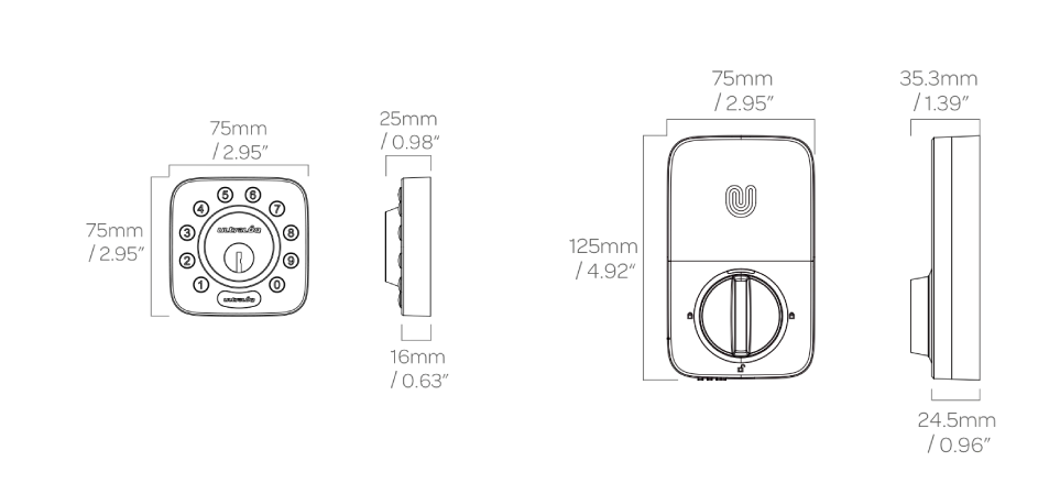 U-Tec Z WAVE 5-in-1 Keyless Entry Smart Lock New