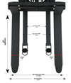 Apollolift A-3016 118" Lifting Height 3300 lbs. Capacity Power Lift Fixed Stacker New