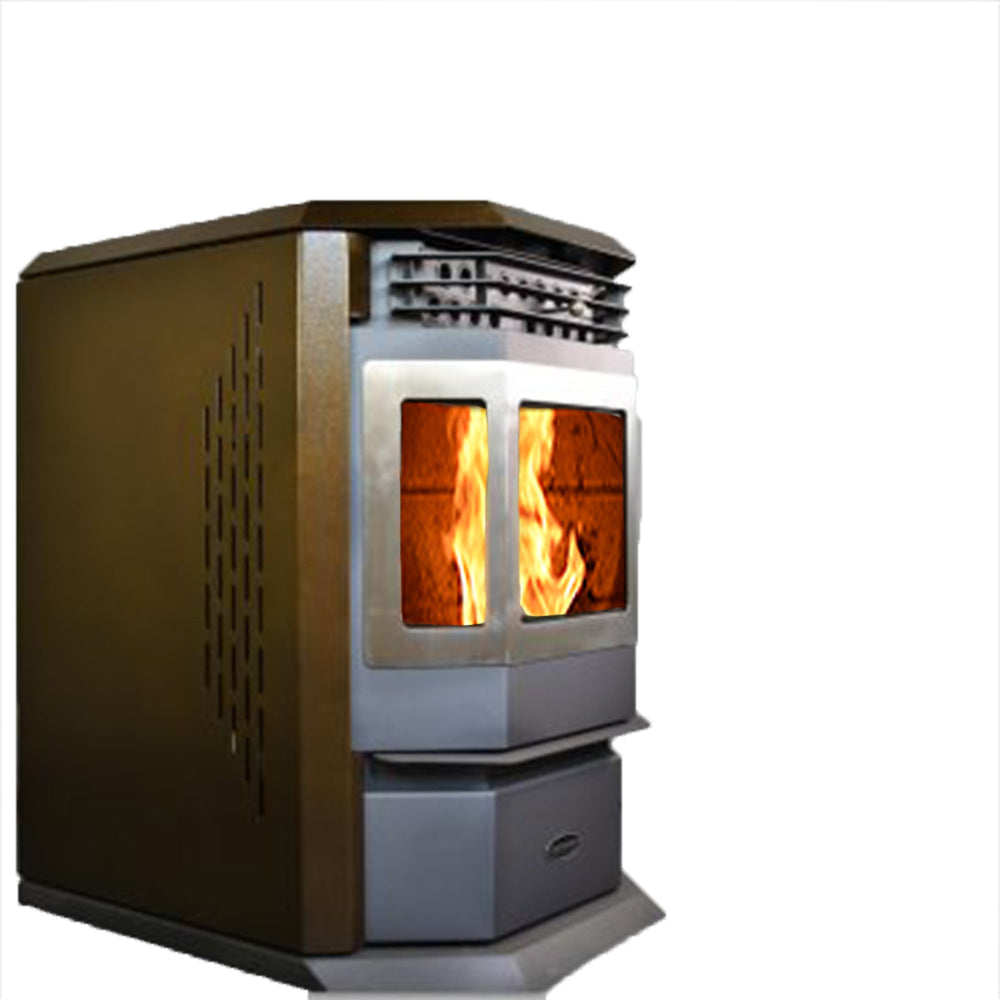 ComfortBilt HP22-SS 2,800 sq. ft. EPA Certified Auto Ignition Pellet Stove 55lb Hopper Brown New