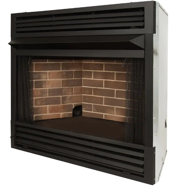 Pleasant Hearth Universal Circulating Zero Clearance 36 in. Ventless Dual Fuel Fireplace Insert New