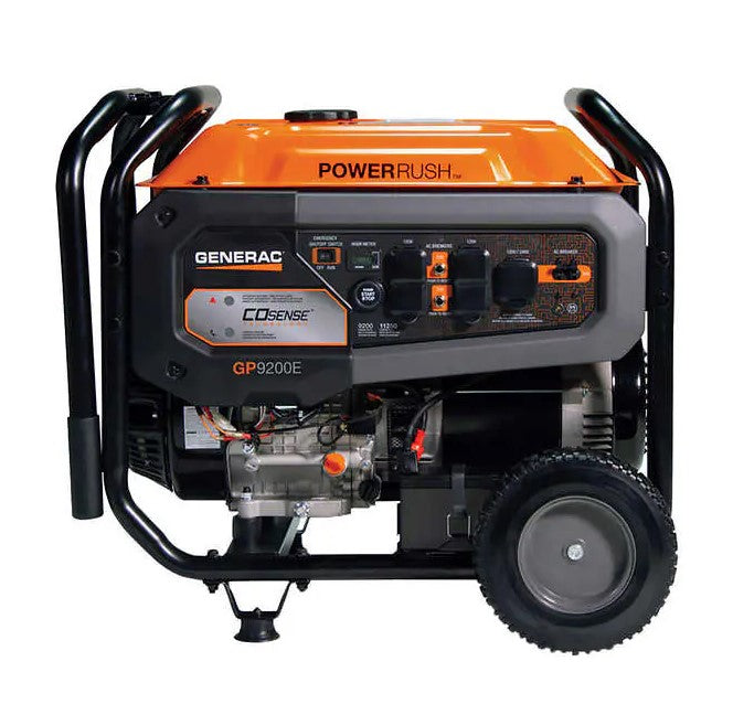 Generac GP9200E Generator 9200W/11250W Gas Electric Start with COsense Technology Manufacturer RFB