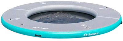 Swimline Solstice 38100 10 x 10 ft. Circular Floating Lounge Dock New