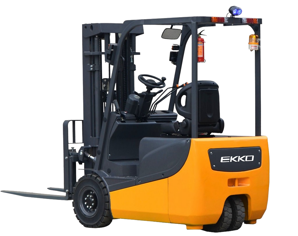 Ekko EK18AH 3 Wheel Electric Forklift 216" Lift 4000 lbs. Capacity New