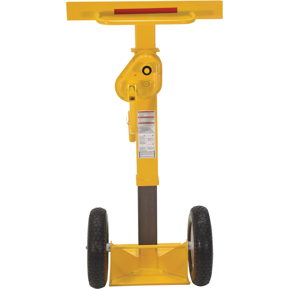 Vestil CJ-BEAM-SN Steel Stabilizing Jack with Solid Foam Wheels 50,000 Lb. Capacity Yellow New