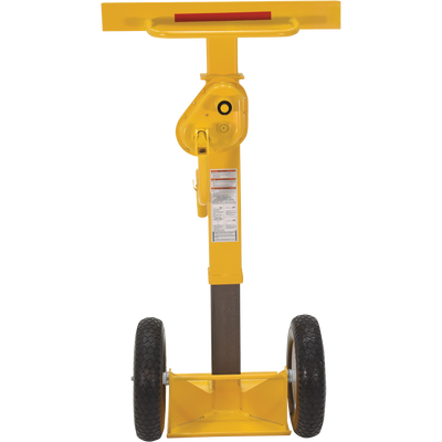Vestil CJ-BEAM-SN Steel Stabilizing Jack with Solid Foam Wheels 50,000 Lb. Capacity Yellow New