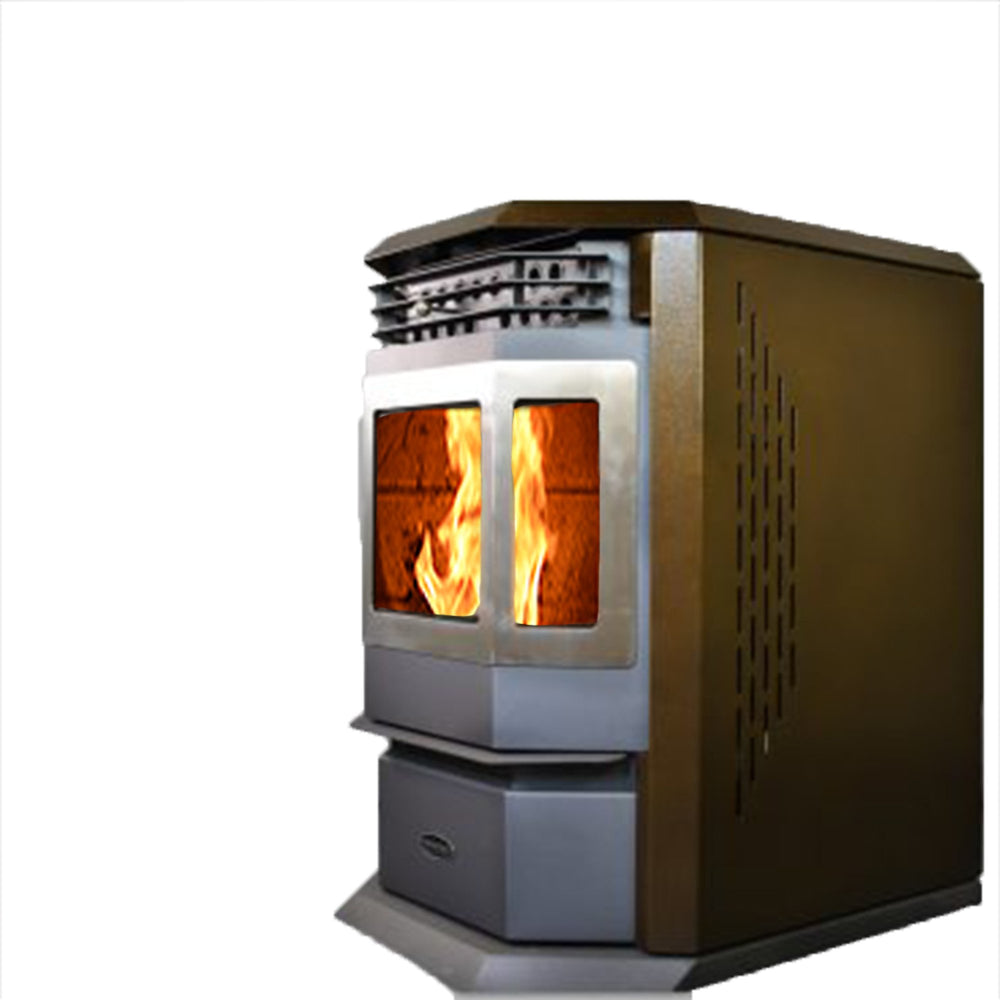 ComfortBilt HP22-SS 2,800 sq. ft. EPA Certified Auto Ignition Pellet Stove 55lb Hopper Brown New