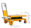 Apollolift A-2005 Single Scissor Lift Table 1760 lbs. 39.5 " Lifting Height New