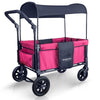 WonderFold Baby W1 Multi-Function Folding Double Stroller Wagon with Removable Canopy Fuschia Pink New