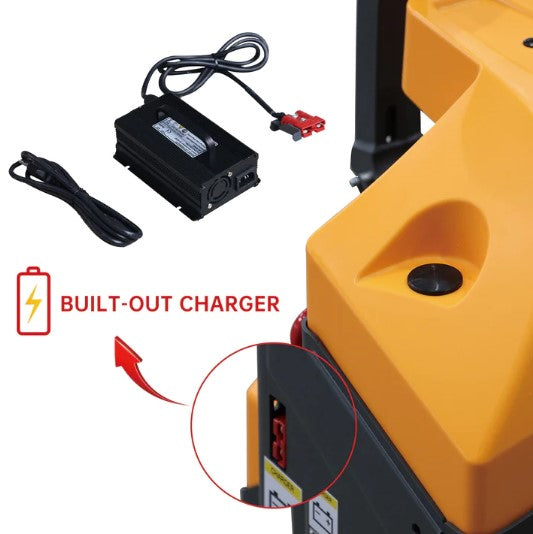 Apollolift A-1029 Full Electric Pallet Jack With Emergency Key Switch 3300 lbs. Capacity 48" x 27" New