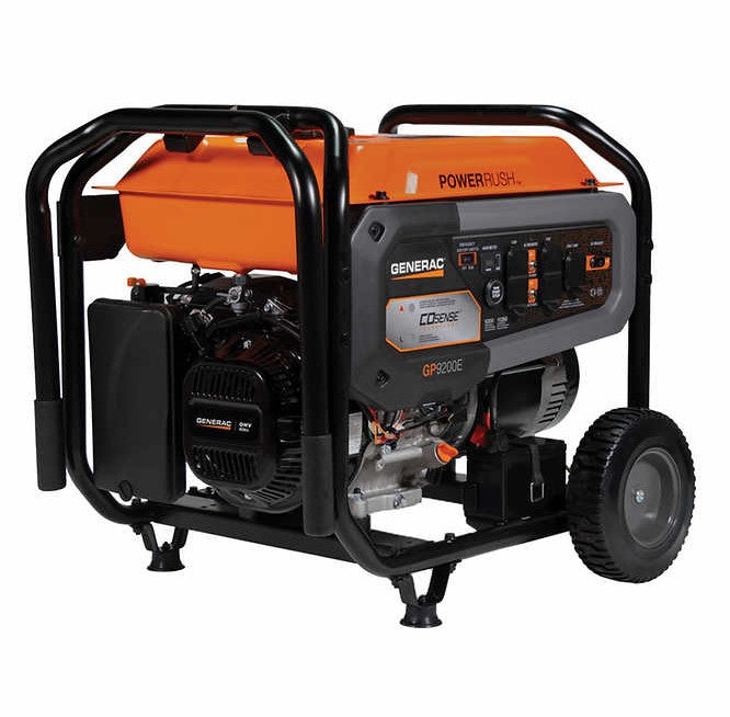 Generac GP9200E Generator 9200W/11250W Gas Electric Start with COsense Technology Manufacturer RFB