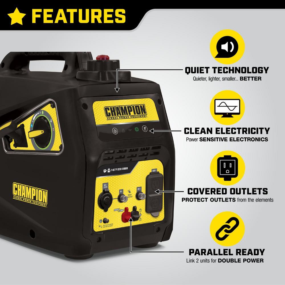 Champion 100565 1600W/2000W Portable Inverter Generator Manufacturer RFB