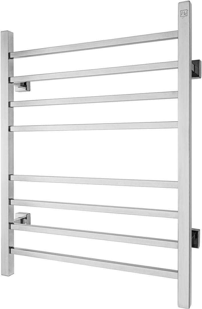 WarmlyYours TW-SR08PS-HP Sierra Dual Connection 8 Bar Towel Warmer in Polished Steel New